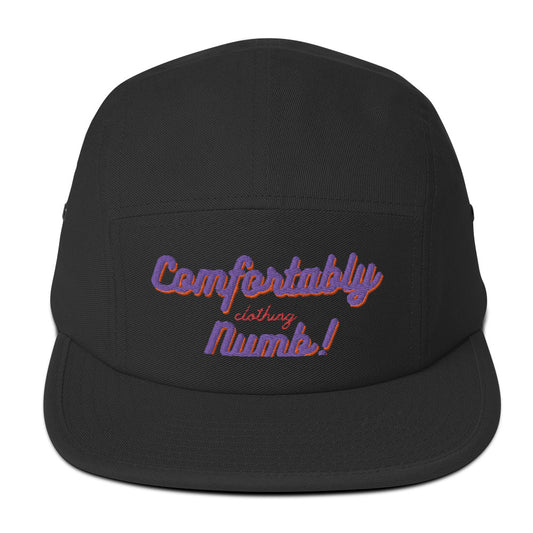Five Panel Cap comfortably numb clothing logo