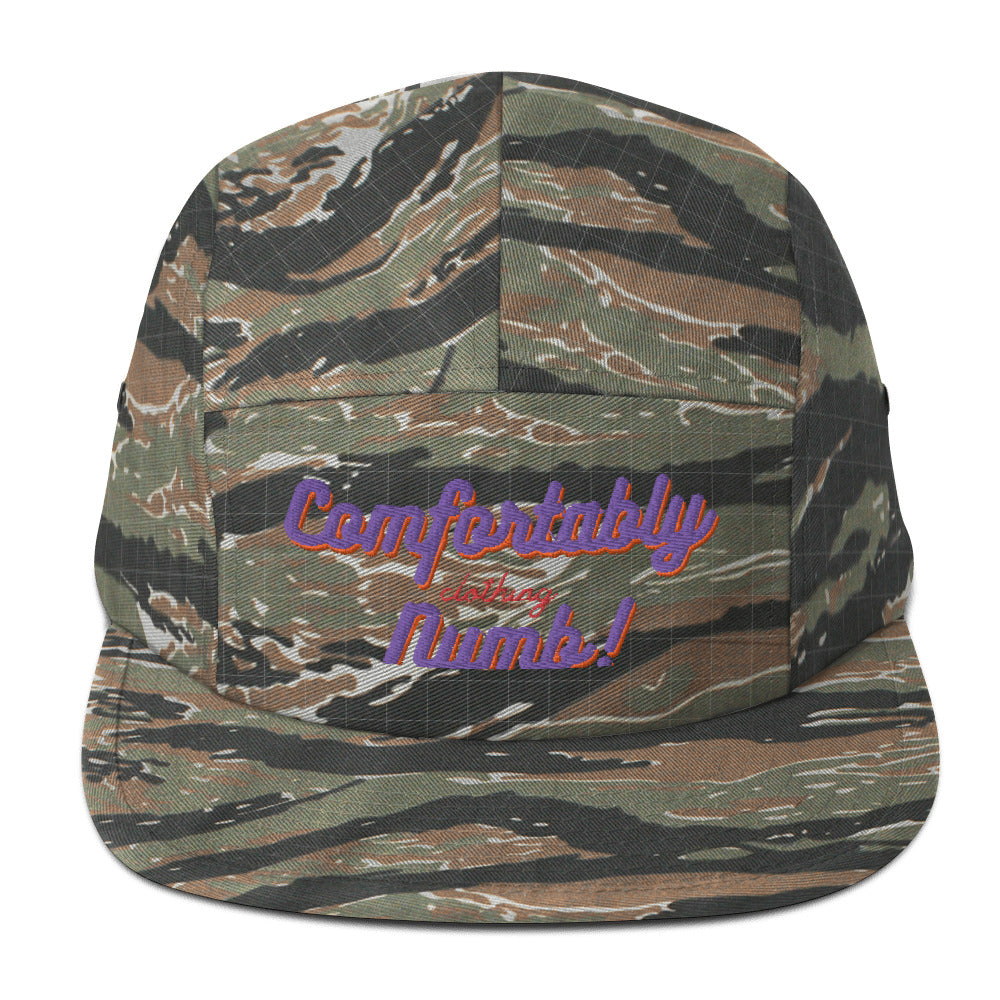Five Panel Cap comfortably numb clothing logo