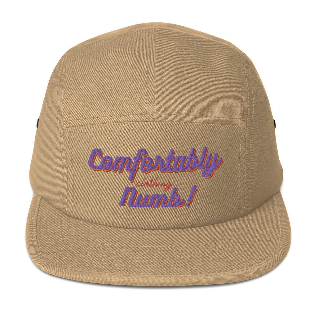 Five Panel Cap comfortably numb clothing logo