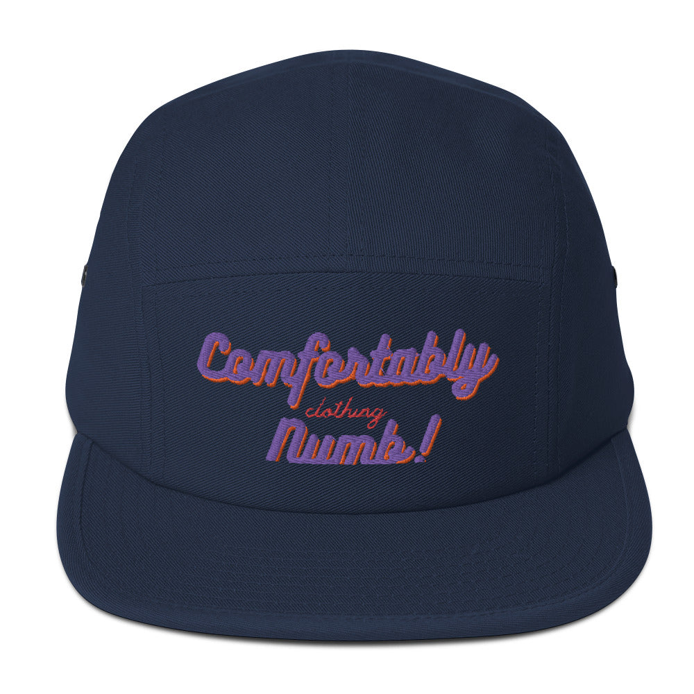 Five Panel Cap comfortably numb clothing logo