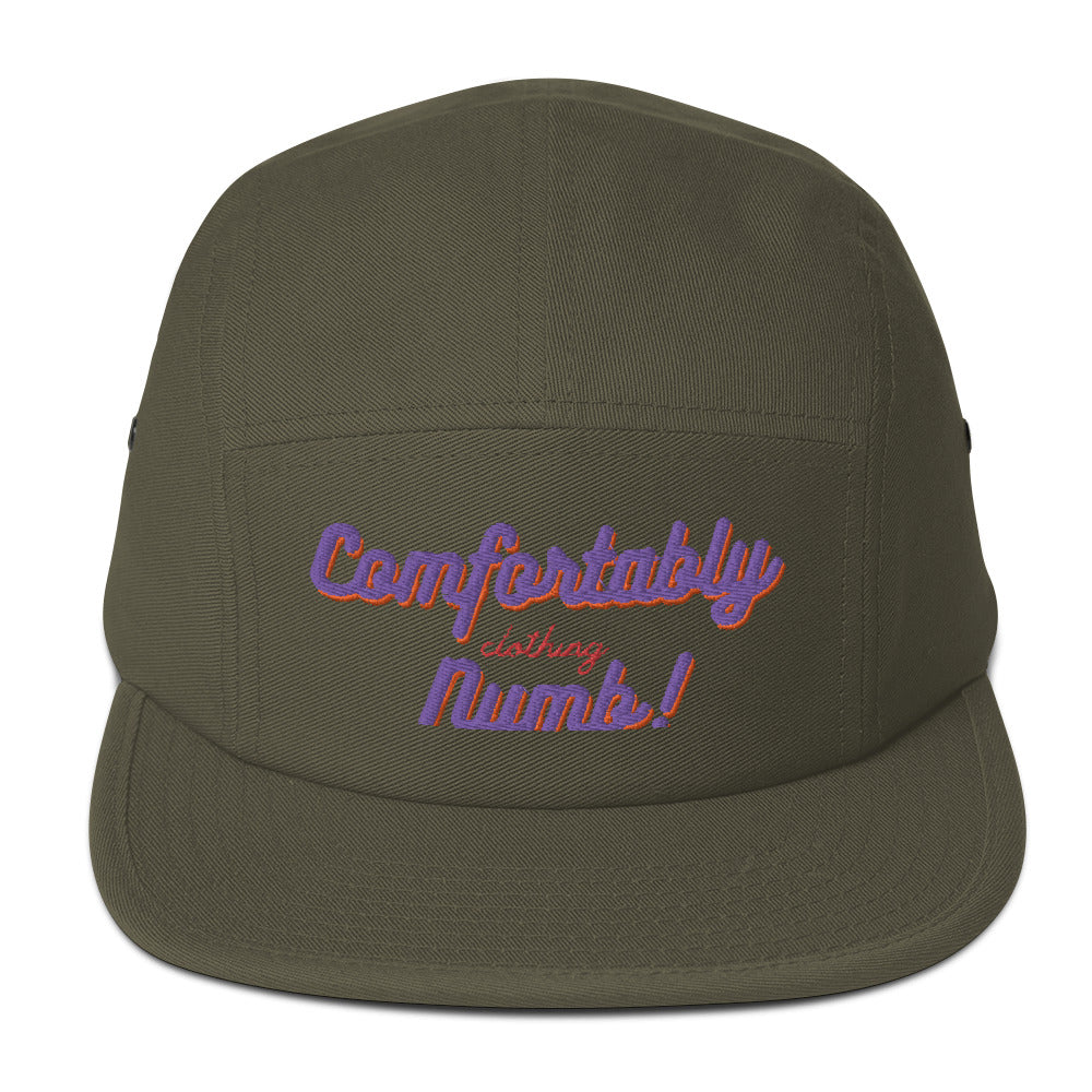 Five Panel Cap comfortably numb clothing logo