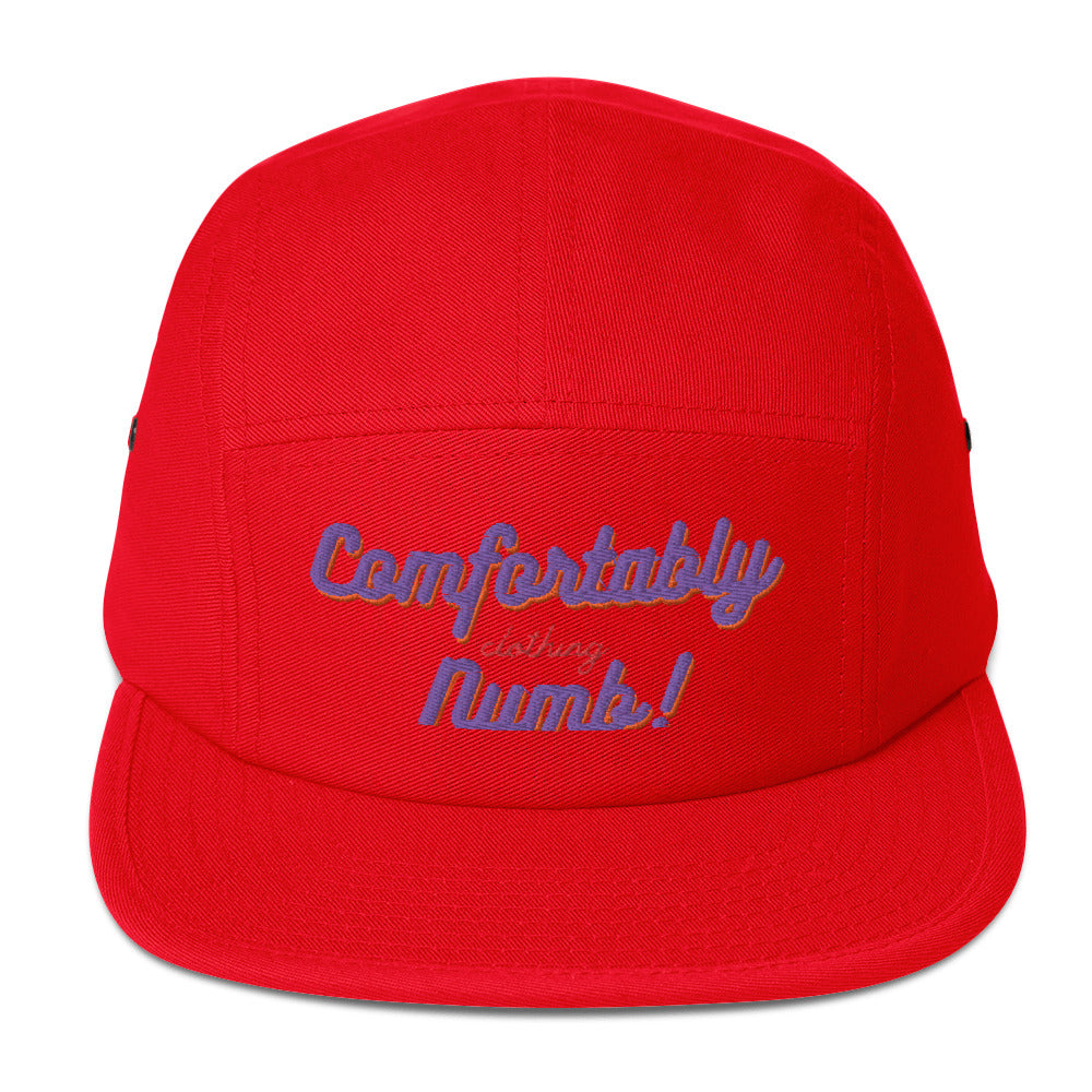 Five Panel Cap comfortably numb clothing logo