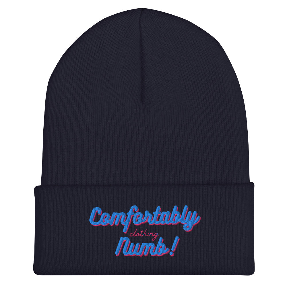 Cuffed Beanie Comfortably Numb Clothing Branded