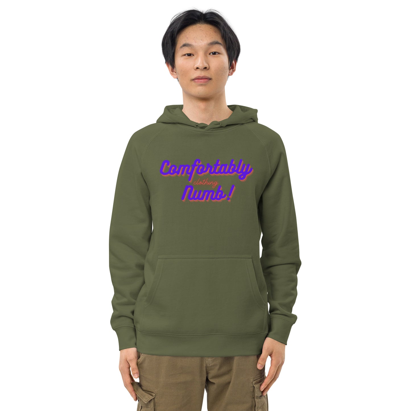 Unisex kangaroo pocket hoodie Comfortably Numb Logo