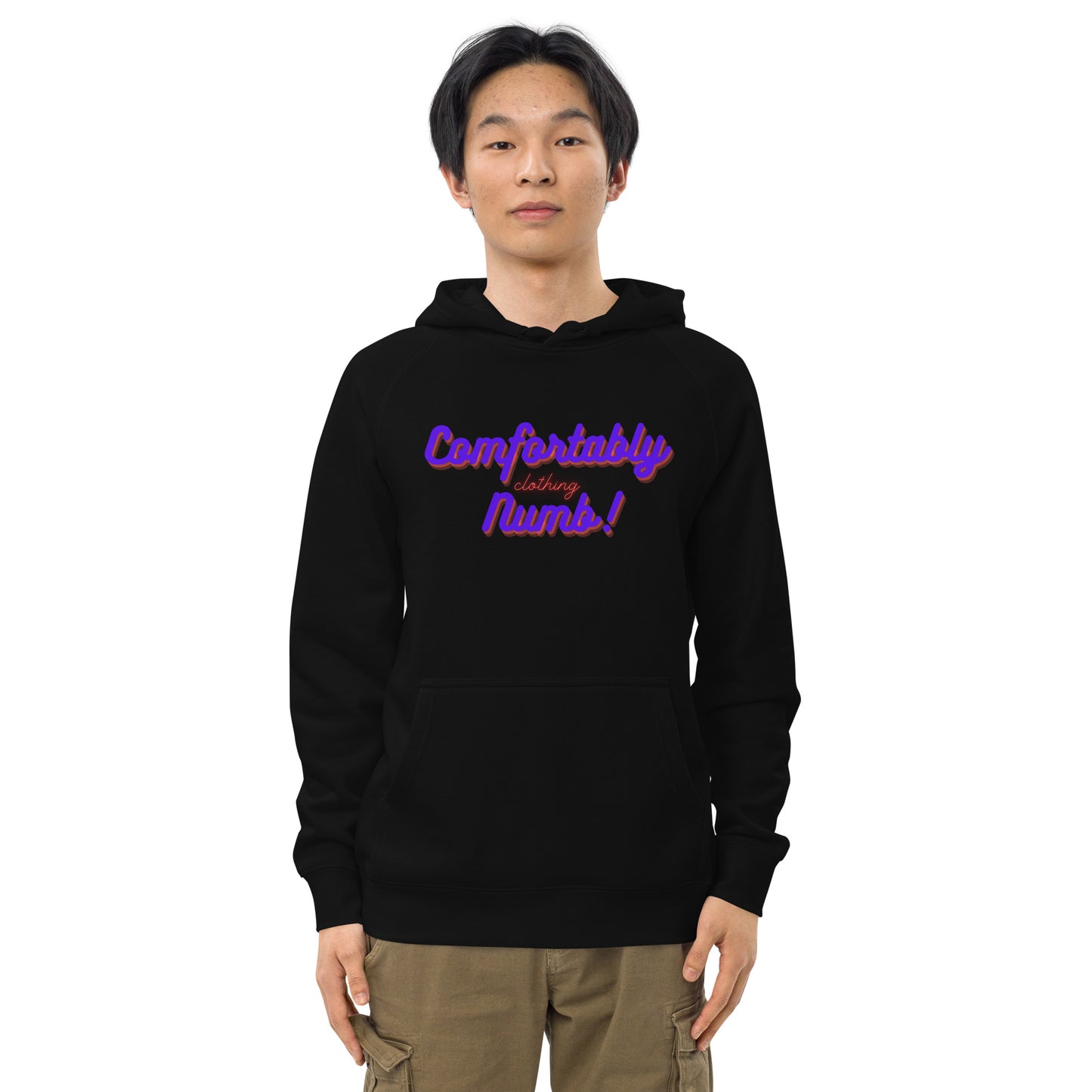 Unisex kangaroo pocket hoodie Comfortably Numb Logo