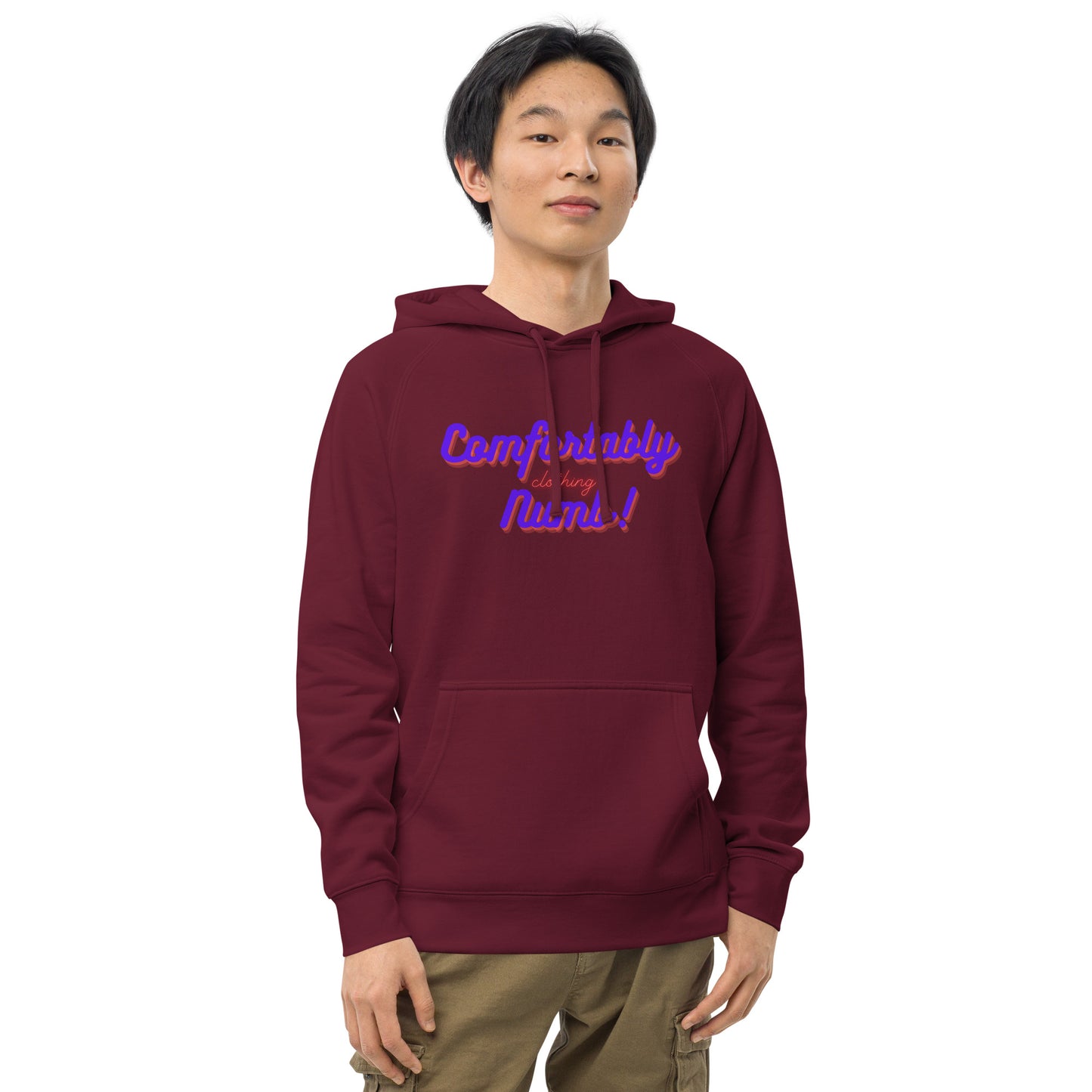 Unisex kangaroo pocket hoodie Comfortably Numb Logo