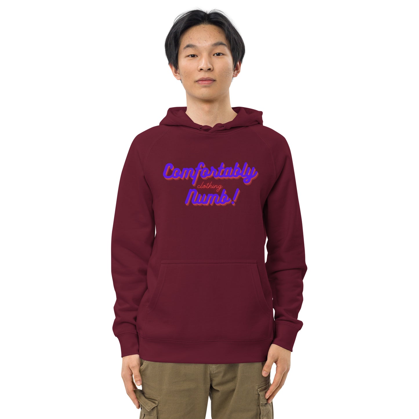 Unisex kangaroo pocket hoodie Comfortably Numb Logo