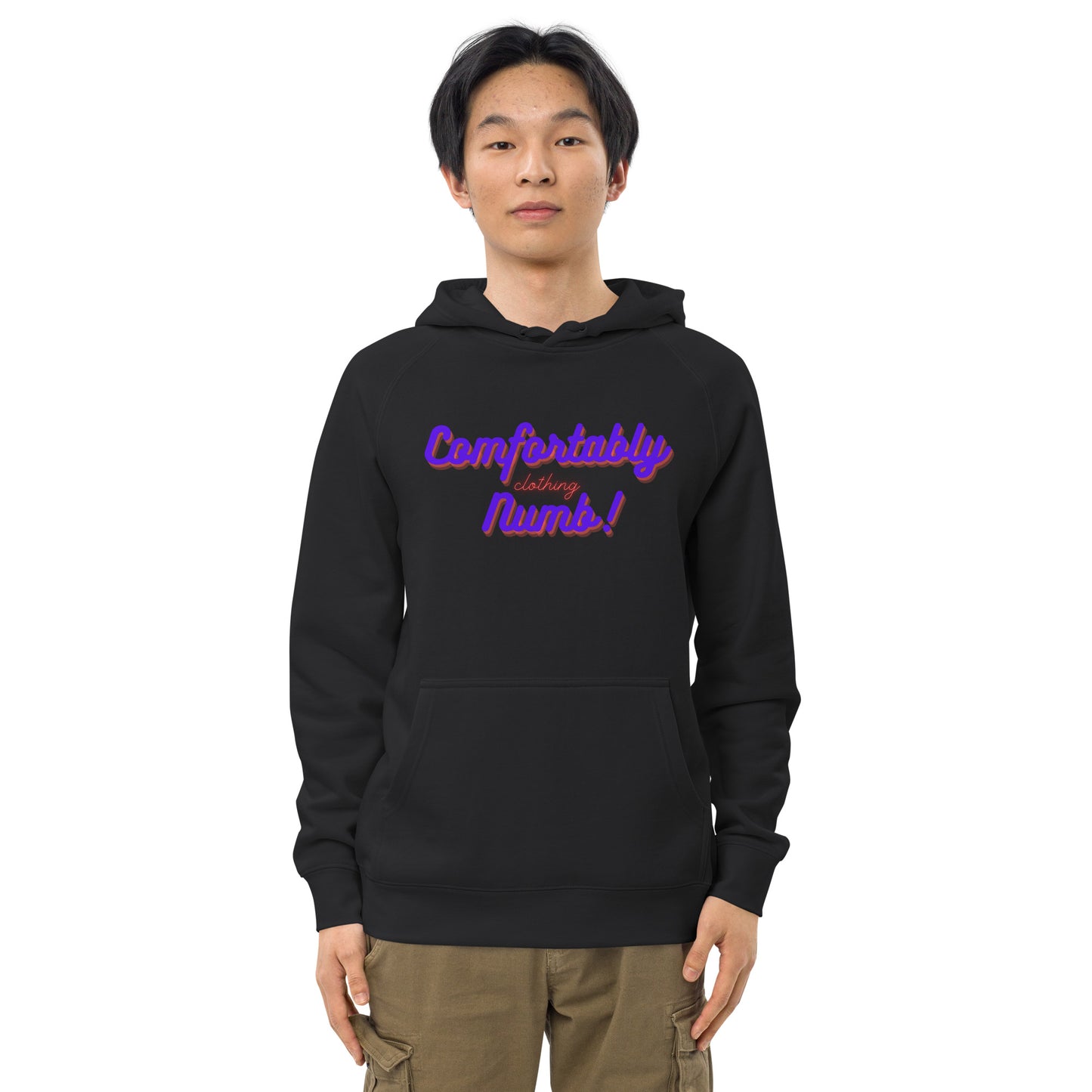 Unisex kangaroo pocket hoodie Comfortably Numb Logo