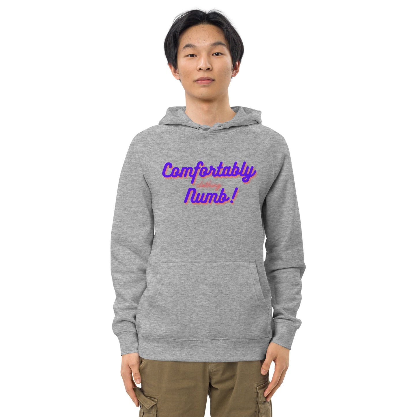 Unisex kangaroo pocket hoodie Comfortably Numb Logo