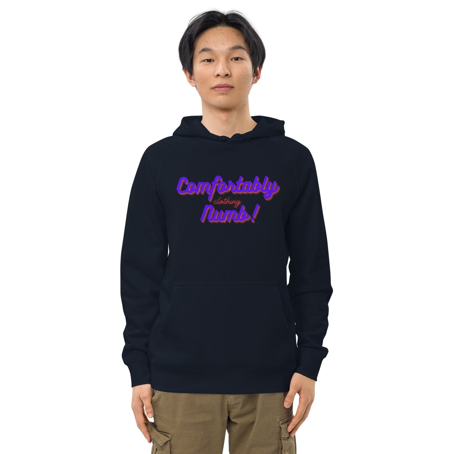 Unisex kangaroo pocket hoodie Comfortably Numb Logo