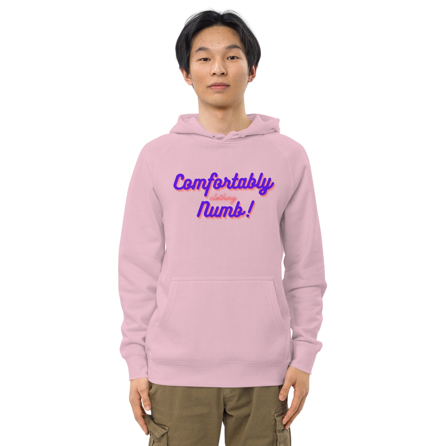 Unisex kangaroo pocket hoodie Comfortably Numb Logo