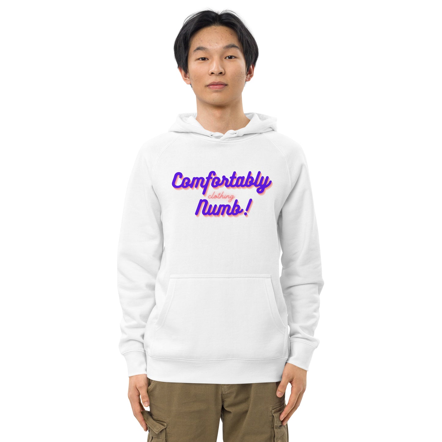 Unisex kangaroo pocket hoodie Comfortably Numb Logo