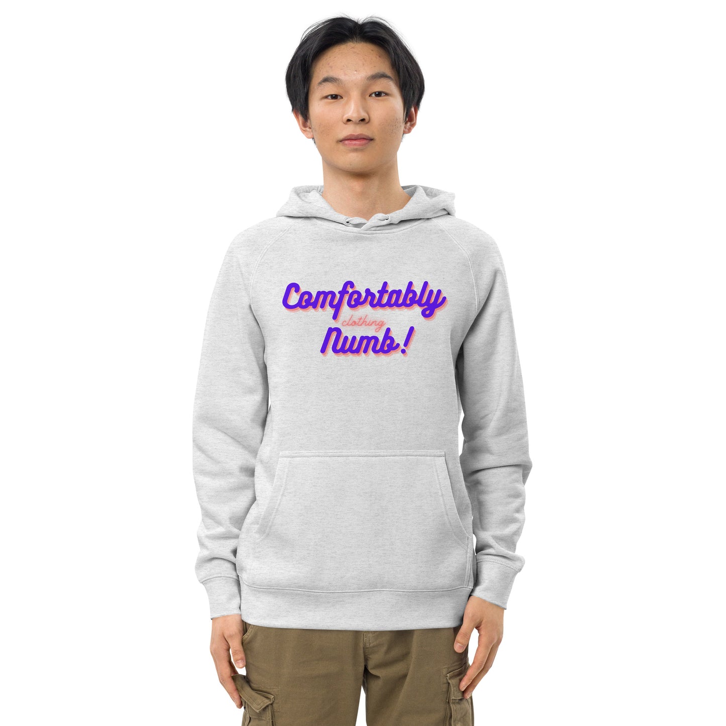 Unisex kangaroo pocket hoodie Comfortably Numb Logo