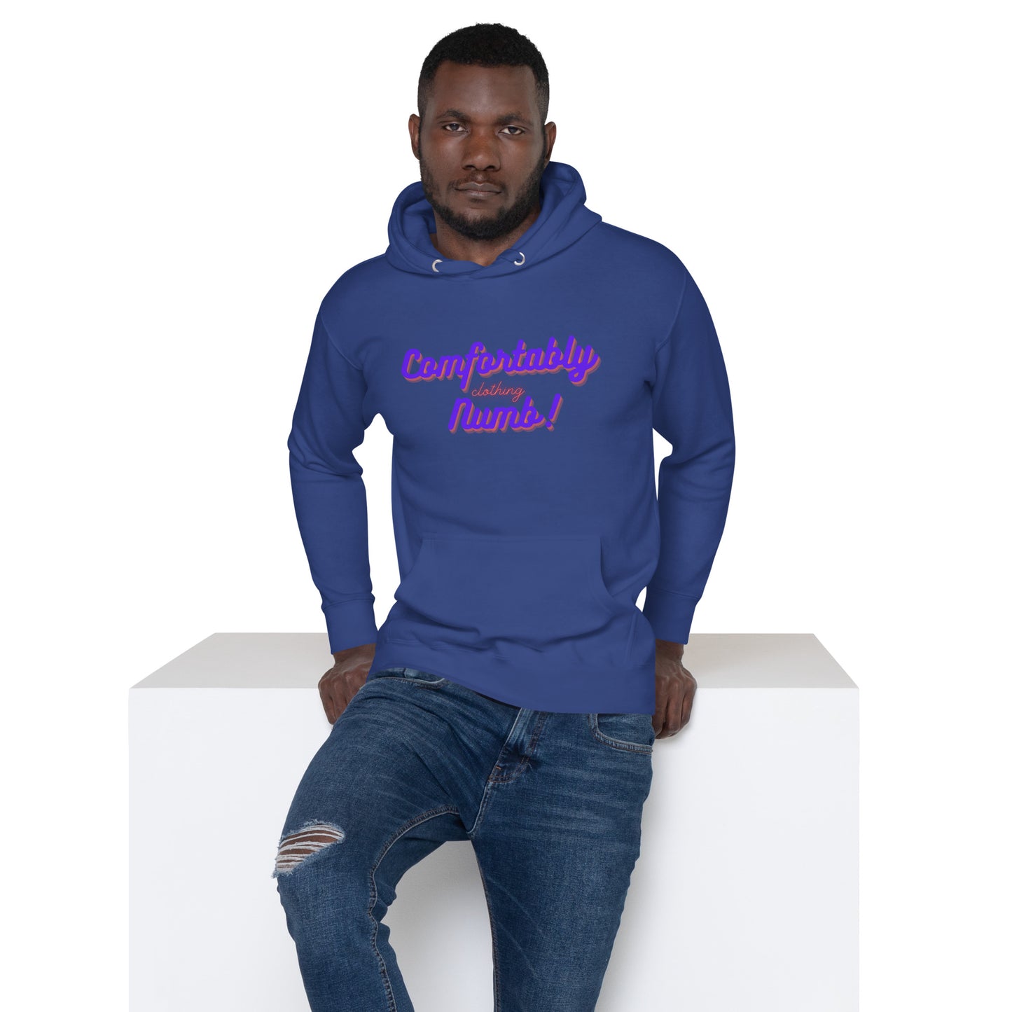 Unisex Hoodie Comfortably Numb/ Working On Getting Comfortably Numb