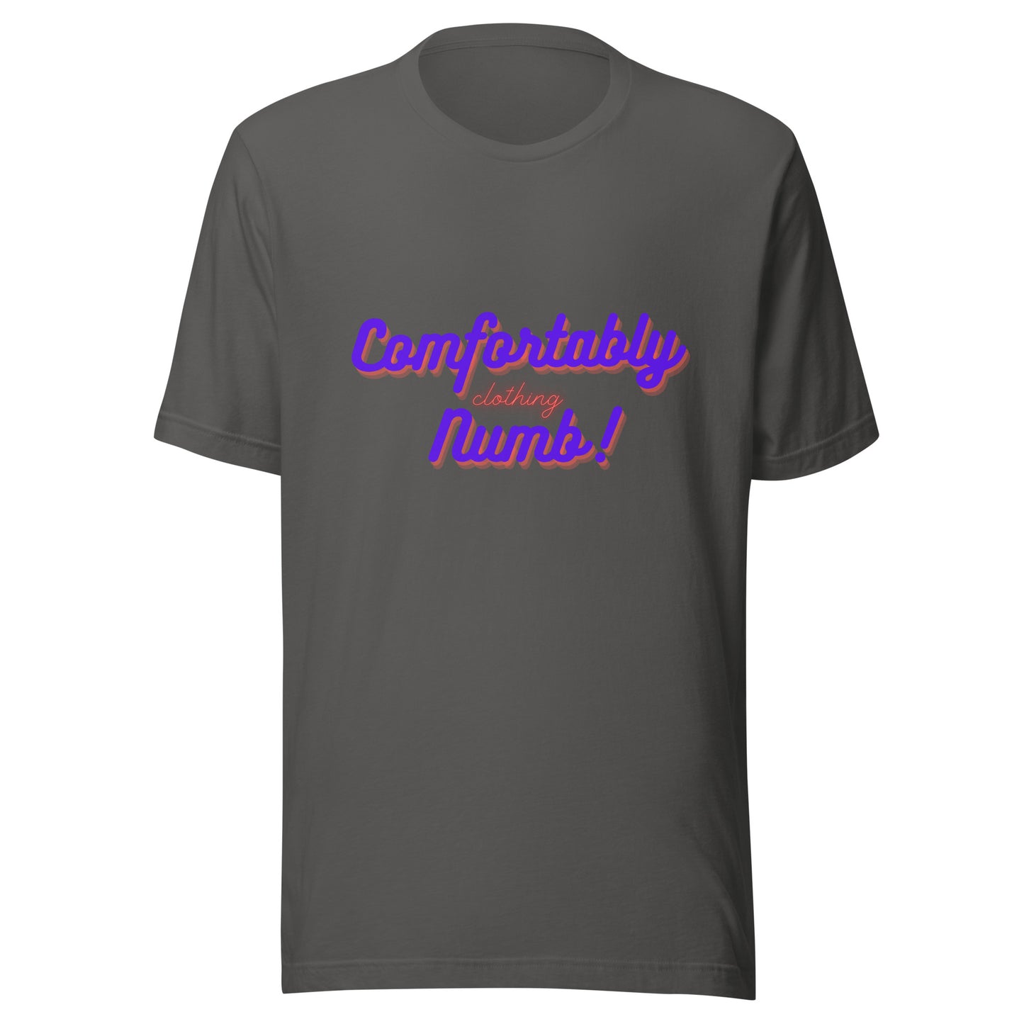 Unisex t-shirt Comfortably Numb Clothing Logo