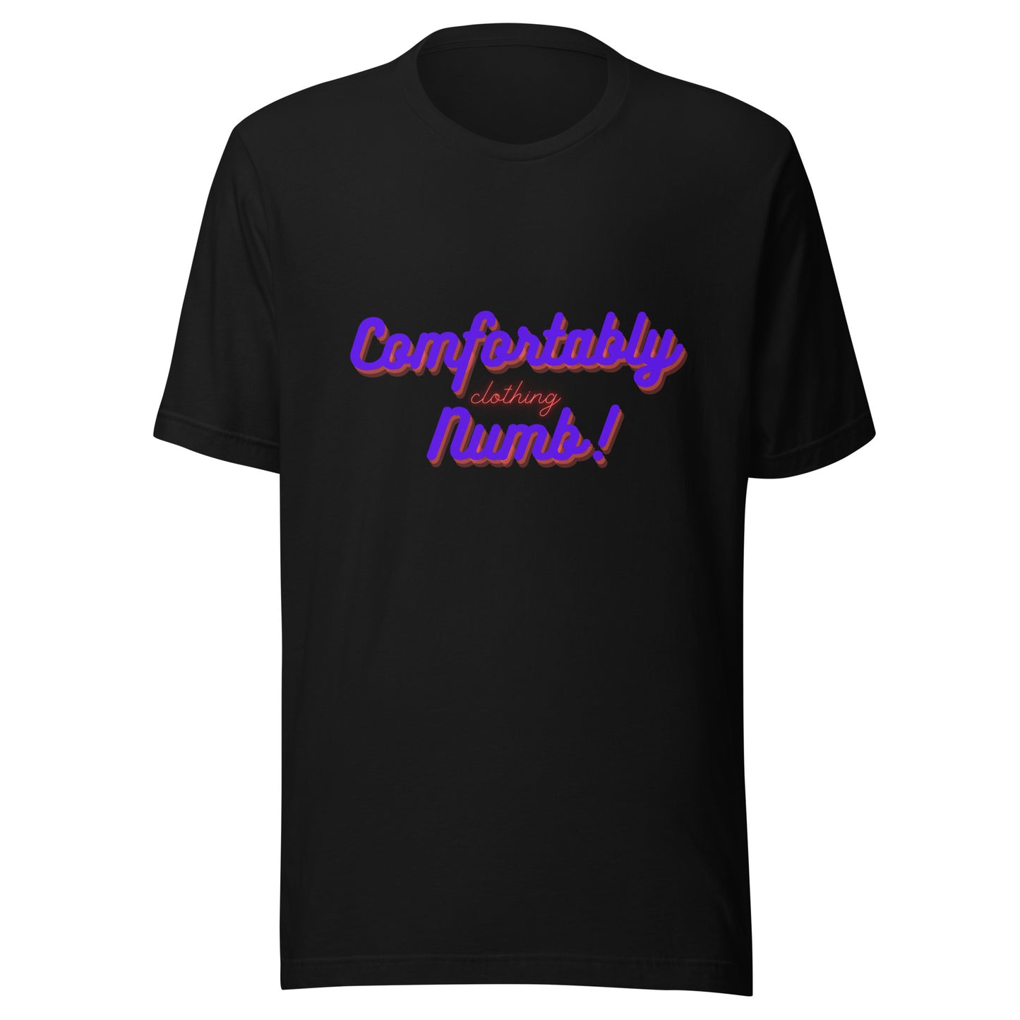 Unisex t-shirt Comfortably Numb Clothing Logo