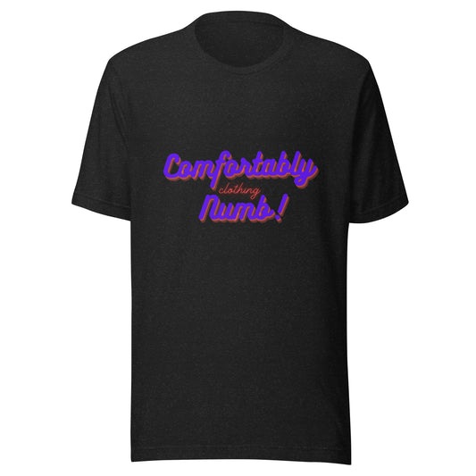 Unisex t-shirt comfortably numb clothing logo