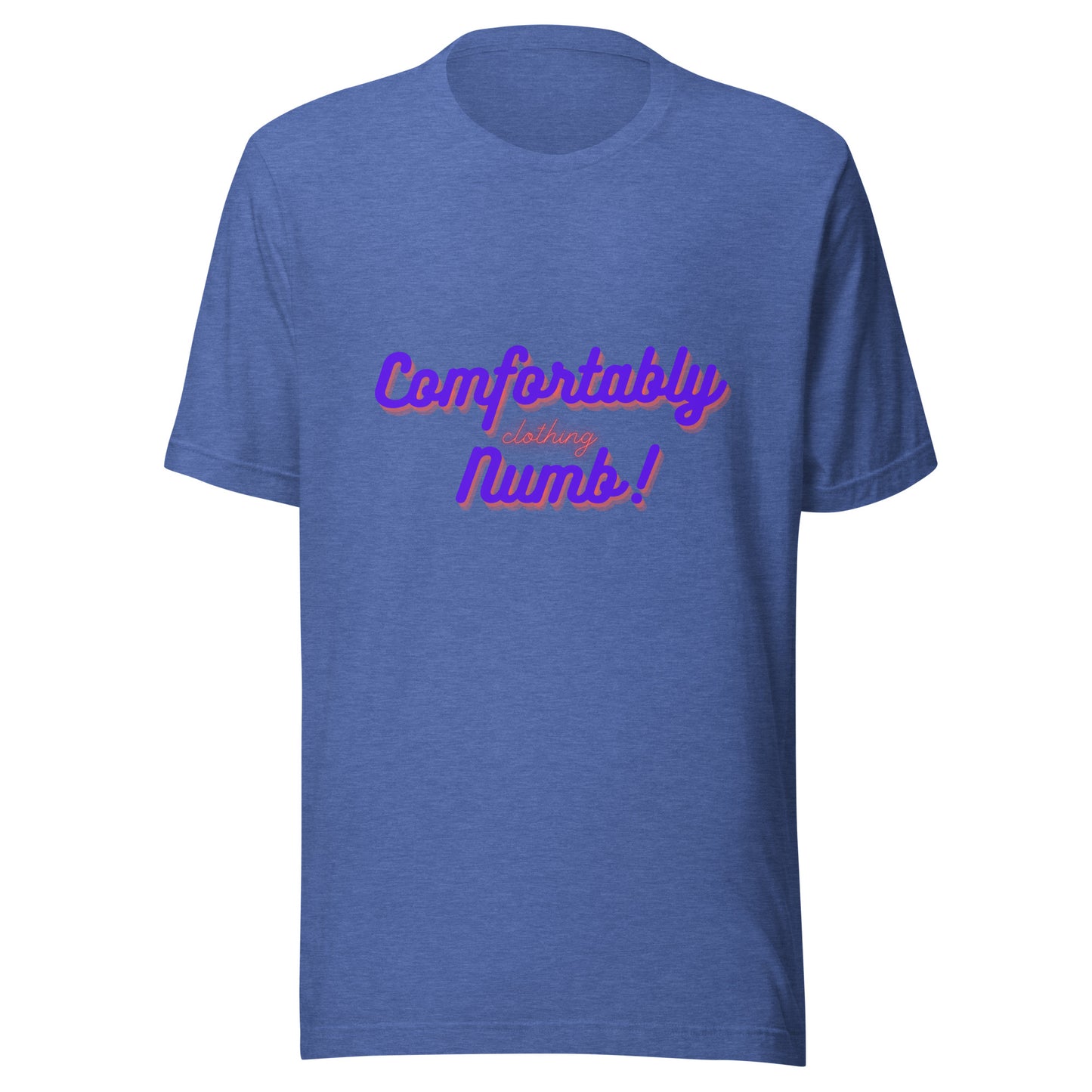 Unisex t-shirt comfortably numb clothing logo