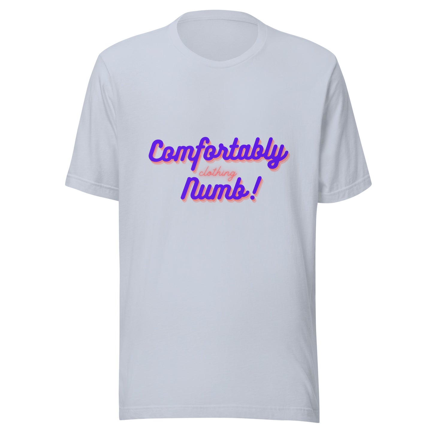 Unisex t-shirt comfortably numb clothing logo
