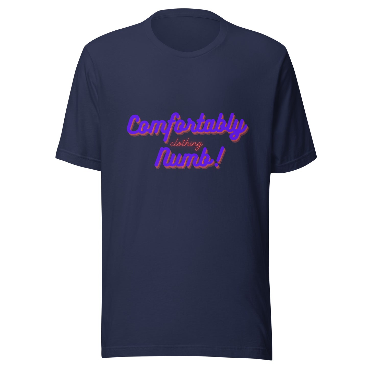 Unisex t-shirt Comfortably Numb Clothing Logo
