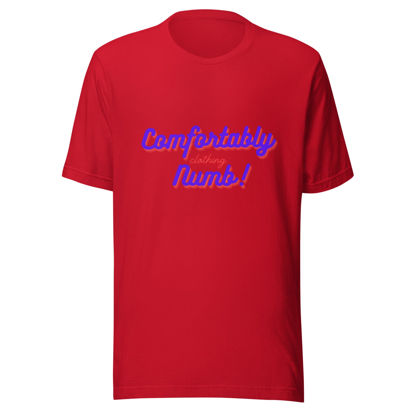 Unisex t-shirt Comfortably Numb Clothing Logo