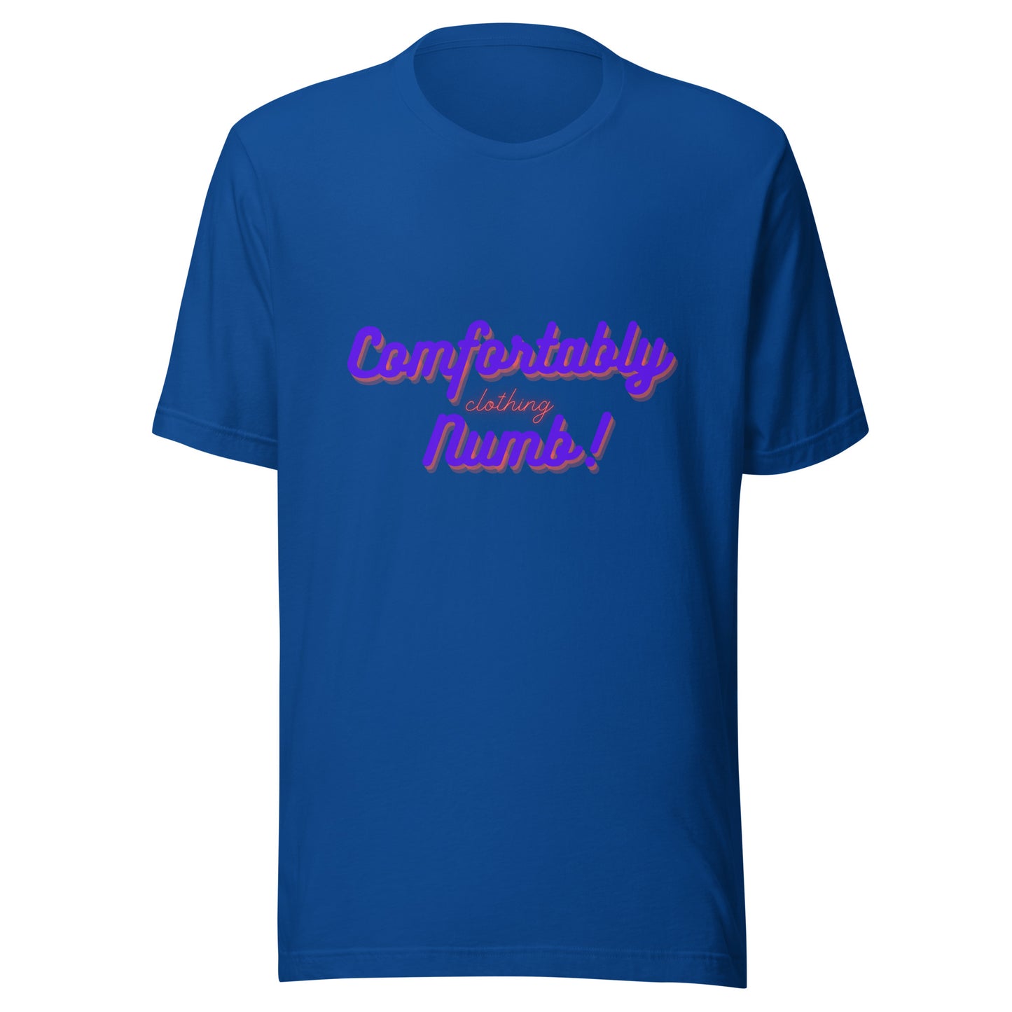 Unisex t-shirt comfortably numb clothing logo