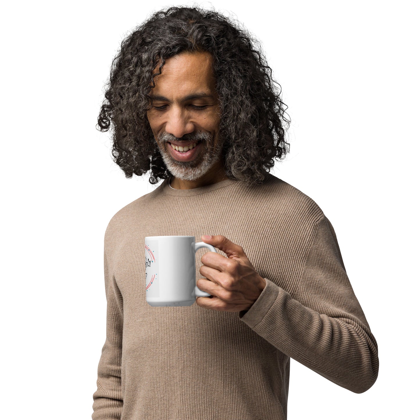 White Glossy Mug Comfortably Numb Clothing Logo
