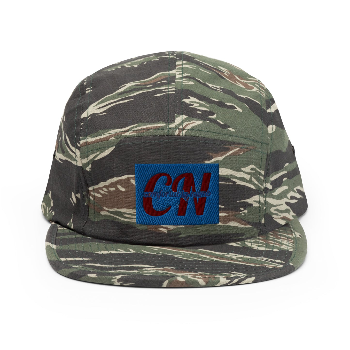 Five Panel Cap Comfortably Numb Clothing Brand Logo