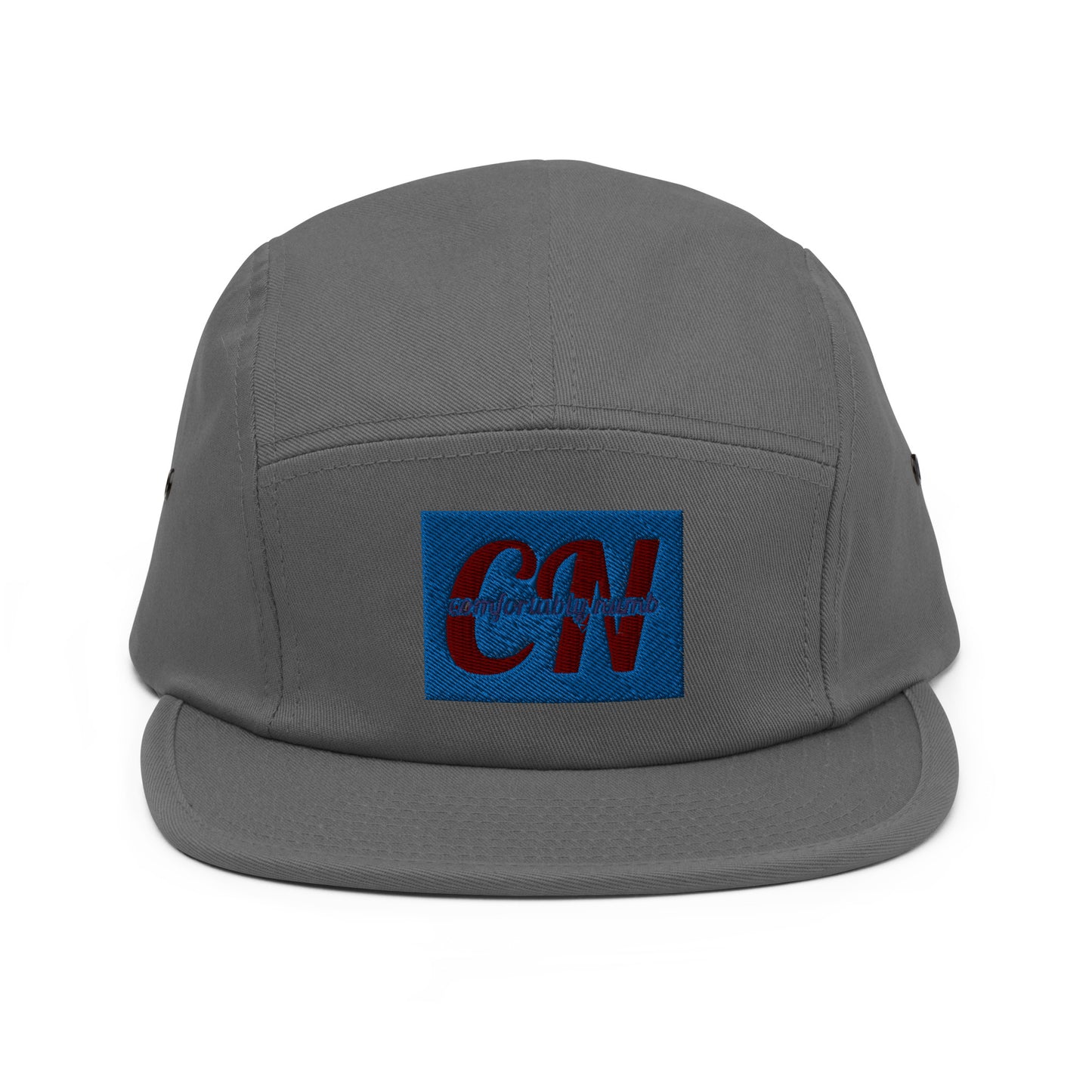 Five Panel Cap Comfortably Numb Clothing Brand Logo