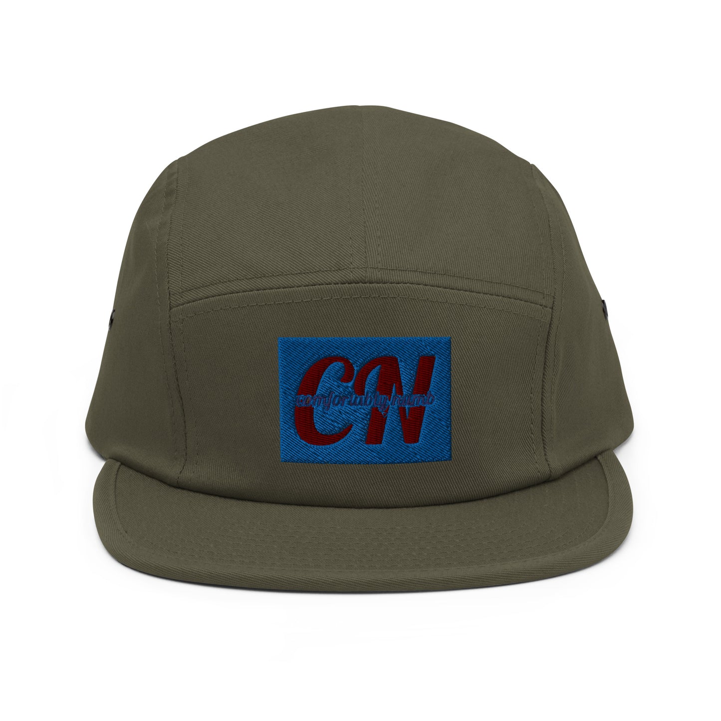 Five Panel Cap Comfortably Numb Clothing Brand Logo