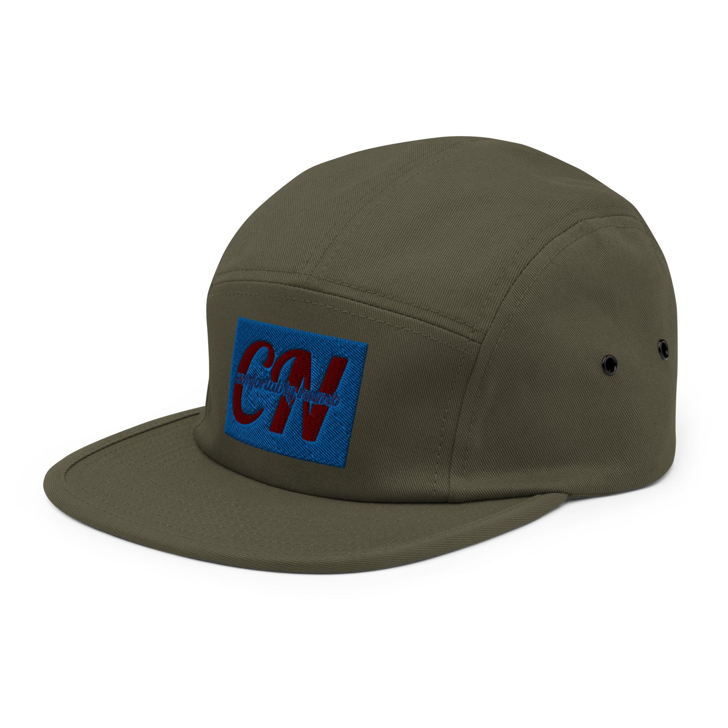 Five Panel Cap Comfortably Numb Clothing Brand Logo