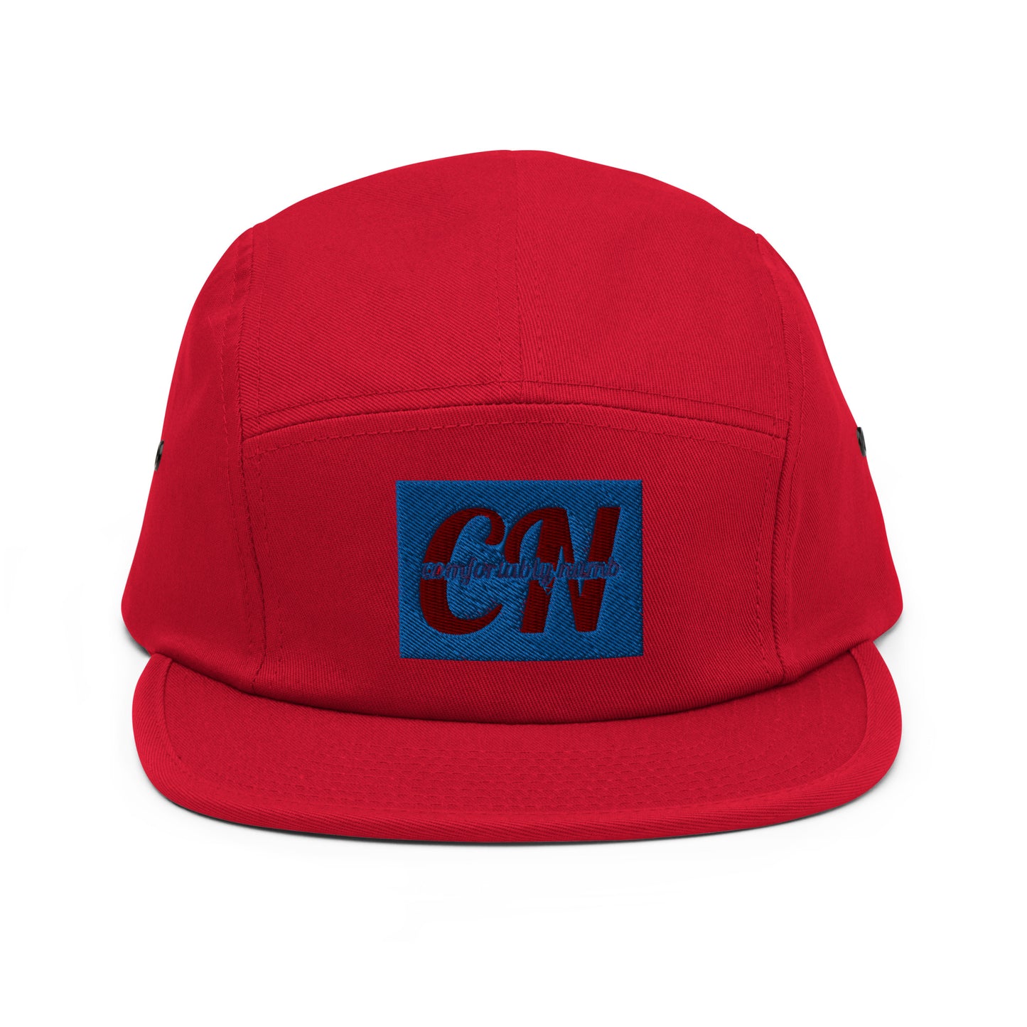 Five Panel Cap Comfortably Numb Clothing Brand Logo