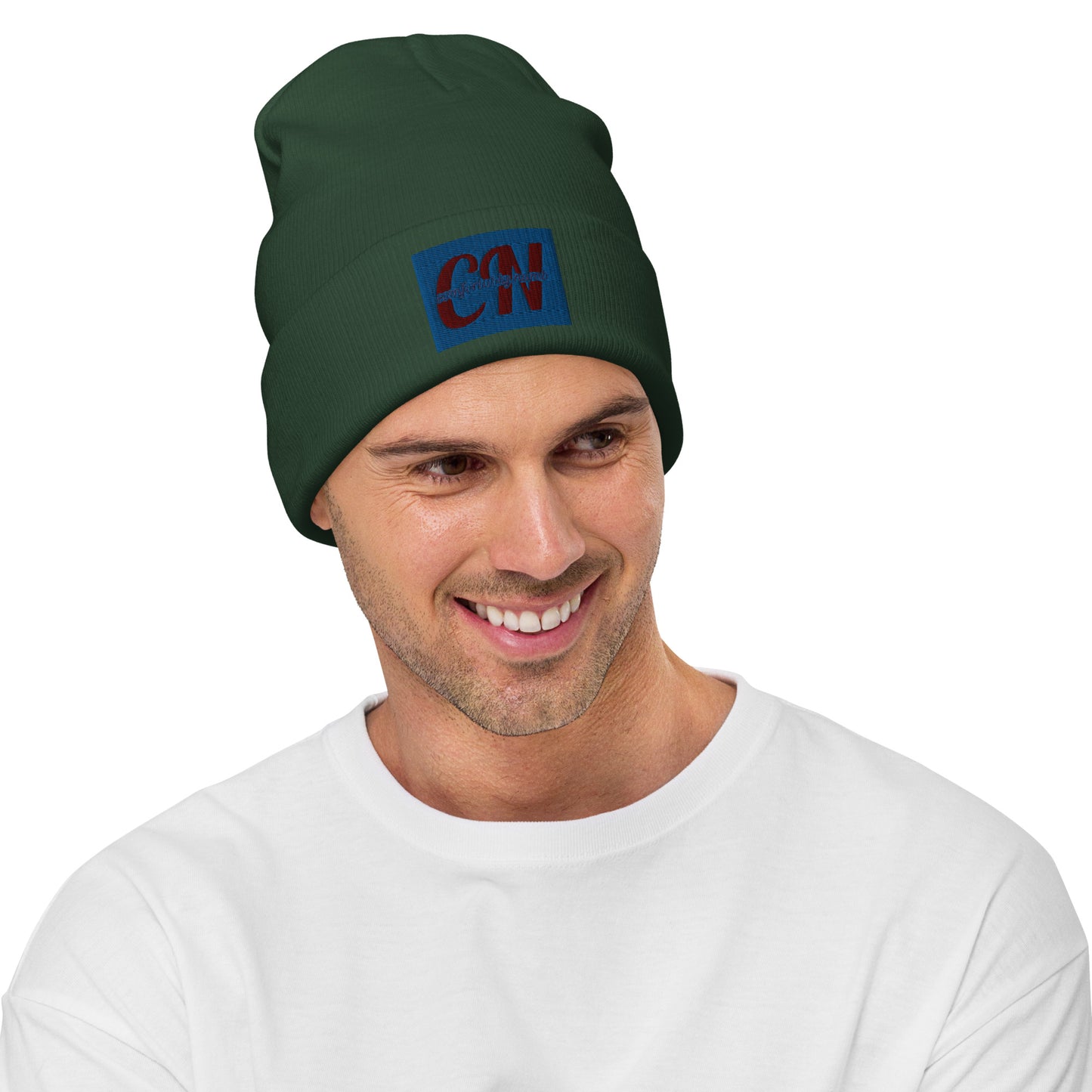 Cotton/acrylic Embroidered Beanie Comfortably Numb Clothing logo