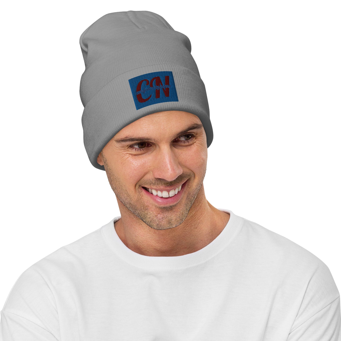 Cotton/acrylic Embroidered Beanie Comfortably Numb Clothing logo