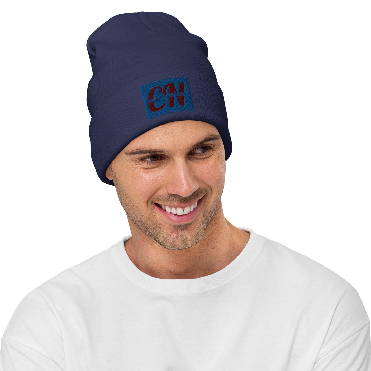 Cotton/acrylic Embroidered Beanie Comfortably Numb Clothing logo