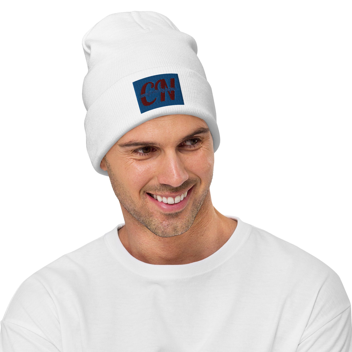 Cotton/acrylic Embroidered Beanie Comfortably Numb Clothing logo