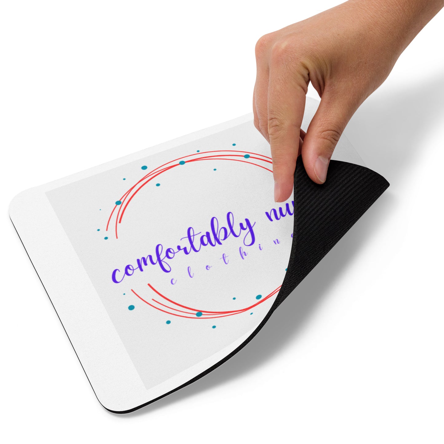 Mouse Pad Comfortably Numb Clothing Brand Logo